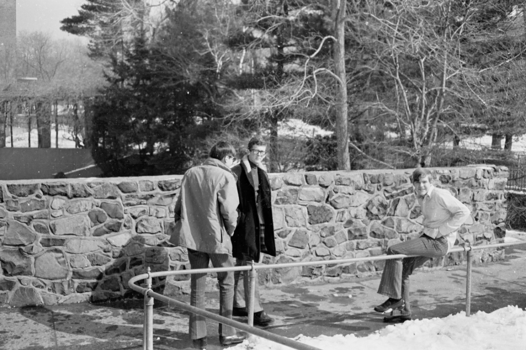 Small Group at MHS Amphitheater wall