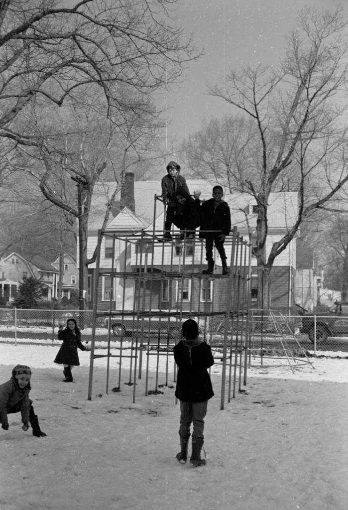 Monkey Bars at Grove Street School