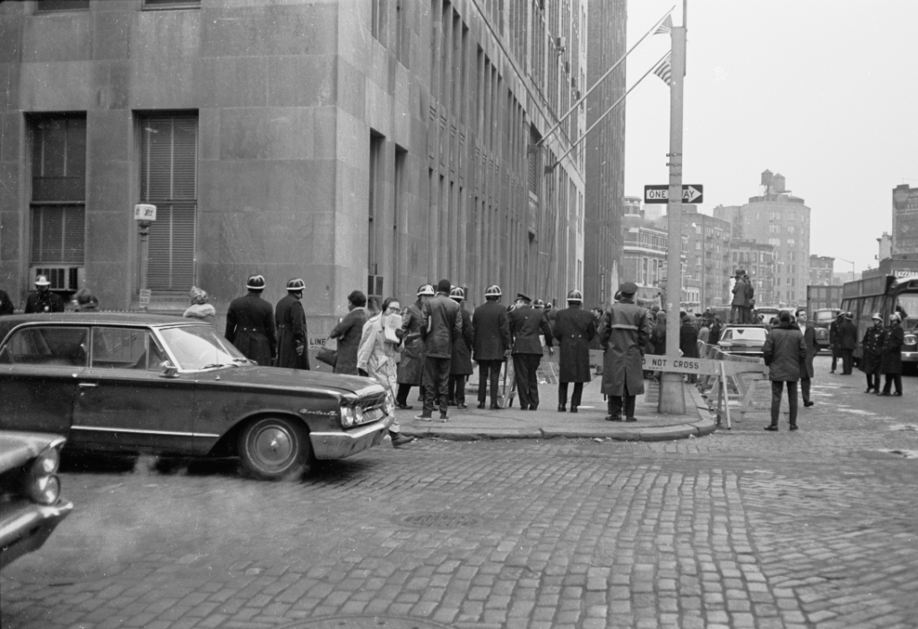 News Camera on elevated platform