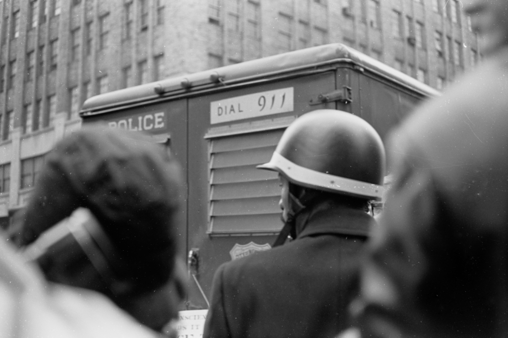 Rear of Police Van